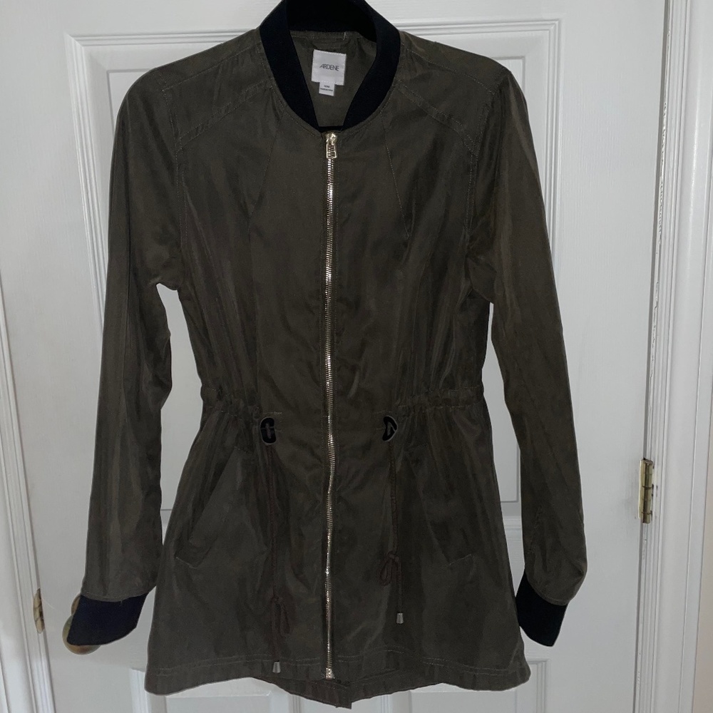 Army Green Zip Up Jacket